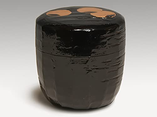 Amazon.co.jp: 田中健智（造）へぎ目面取りツボツボ蒔絵棗 共箱